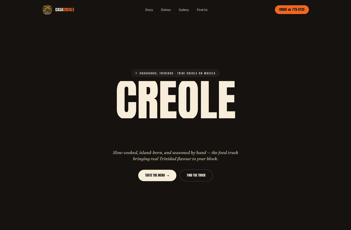 Casa Creole — live website built by ServersRus