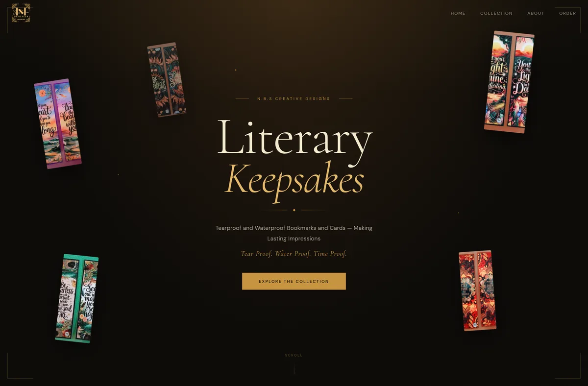 NBS Creative — live website built by ServersRus