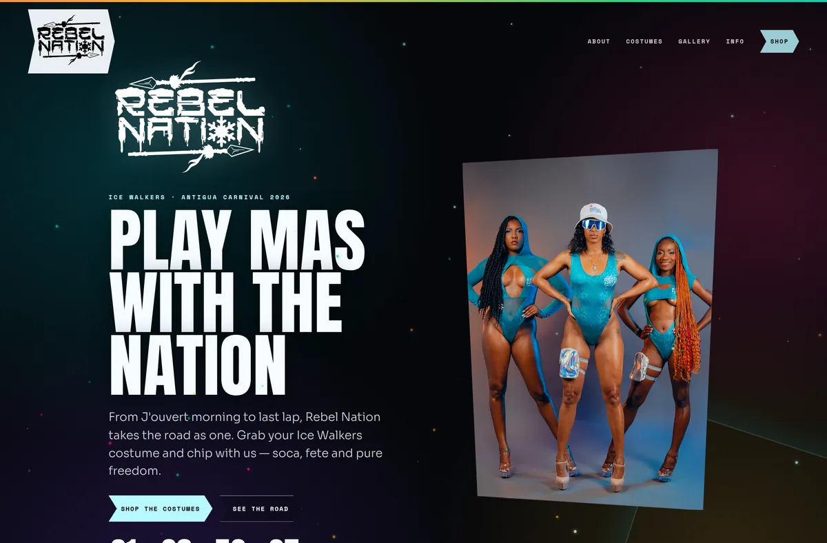 Rebel Nation — live website built by ServersRus